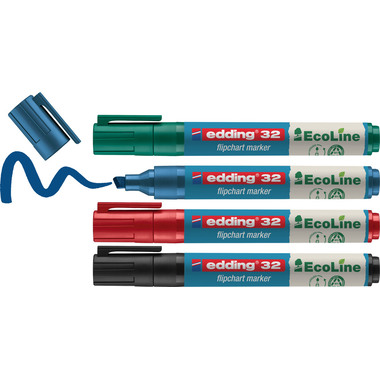 EDDING Flipchart Marker 32 1-5mm 32-E4 4er Etui