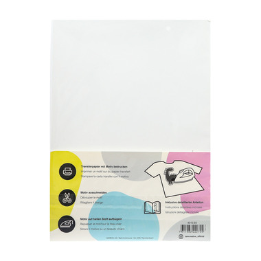 I AM CREATIVE Bügelfolie A4 4010.54 helle Textilien 5 Blatt