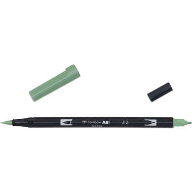TOMBOW Dual Brush Pen ABT 312 holly green