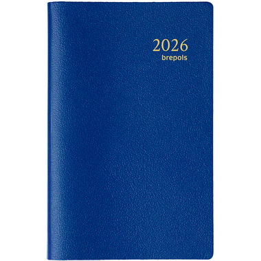 BREPOLS Agenda Delta Genova 2026 0.834.2051 1W/2S blau 9x12.5cm