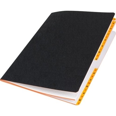 NEUTRAL Cahier toile cirée 17,5 x 22cm 02.11.22.48. blanc 80g, 4x4mm 48 flls.