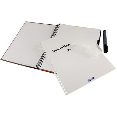 OXFORD European Book, Whiteboard A4+ 400132983 rigato, marrone 120 fogli