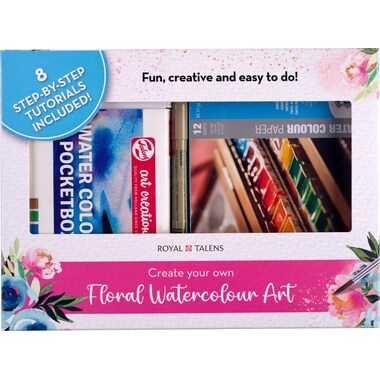 TALENS Set per acquerello 16550001 con motivo floreale