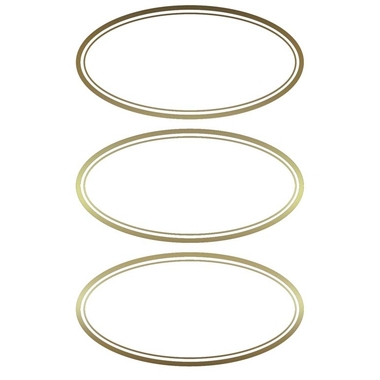 Z-DESIGN Haushaltetiketten 59419 Goldrand 2 Stück