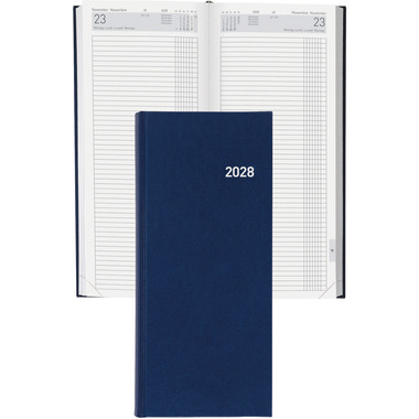 BIELLA Agenda Tower ML 2028 800311050028U 1G/2S blu ML 13.5x31.5cm