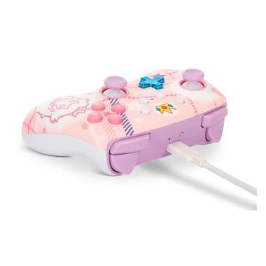 Power A Enhanced Wireless Controller Princess Peach Plaid