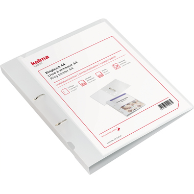 KOLMA Ringbuch Vario KF A4 02.118.00 transparent 2-Ring 3cm