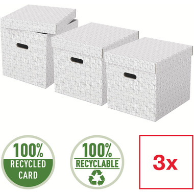 ESSELTE Aufbewahrungsboxen Home Cube 628288 365x320x315mm, weiss 3 Stk