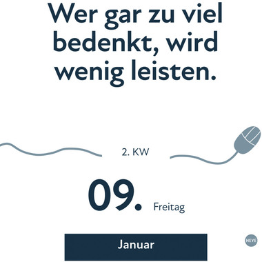 HEYE Cal. a strappo Bürotage 2026 22593+26 1G/1P TE 11x14cm