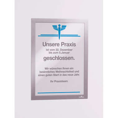 DURABLE Sichtfenster Duraframe 487223 silber, selbstklebend 2 Stk.