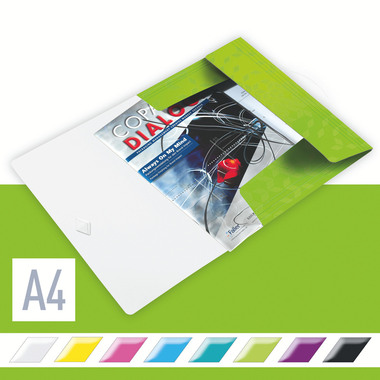 LEITZ Gummibandmappe WOW A4 45990054 grün für 150 Blatt