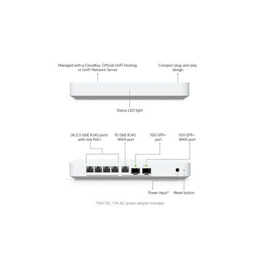 Ubiquiti Router UniFi Gateway UXG-Fiber (1x PoE+ 30W)