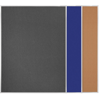 MAGNETOPLAN Pinnboard 1500x1200mm 11008B01 gris, feutre