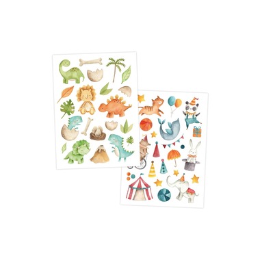 Set di tatuaggi Papierdrachen Mix colorato