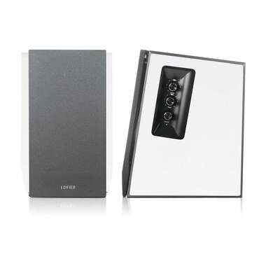 Edifier Paire d’enceintes d’étagère R1700BT Argenté, Blanc