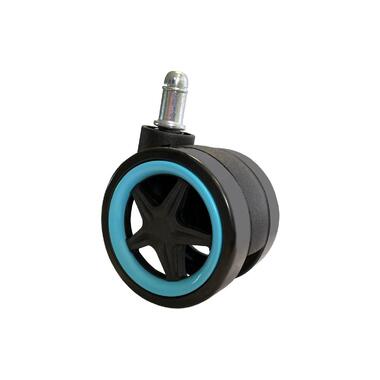 LC-Power Roulettes LC-CASTERS-DRIFT Set de 5 pièces bleu clair