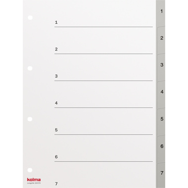 KOLMA Registro LongLife A4 19.574.03 grigio 1-7