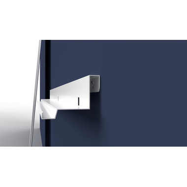 MAGNETOPLAN Design-Thinking Wall Tray 1241295 blanc 120x11x8cm