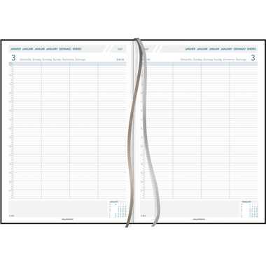 AURORA Agenda Florence Concerto 2027 4015Z 1G/2P noir ML 21.5x29.5cm