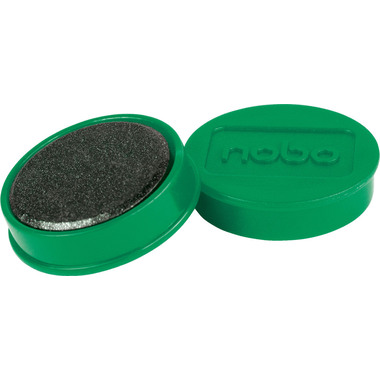 NOBO Calamita rotonda 32mm 1915303 verde 10 pezzi