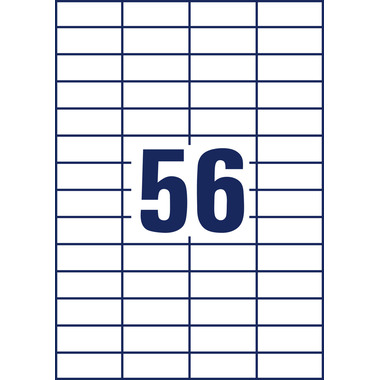 AVERY ZWECKFORM Etichette universale 525x212mm L6027REV-25 bianco 30 fogli