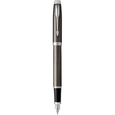 PARKER Stylo plume IM Gun Metal M 1931657 bleu