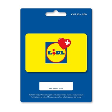 Carte cadeau Lidl variable