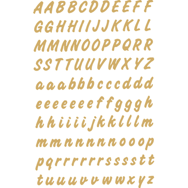 HERMA Folie 8mm 4152 A-Z/a-z, gold 2 Stück