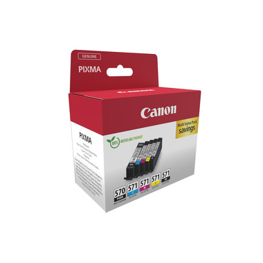 CANON Multipack Tinte PGBK/CMY/BK PGCL570/1 PIXMA MG5750 15/7ml