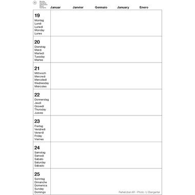 CALENDARIA Agenda Photo-Almanach 2026 9783036205120 1W/1S ML A5