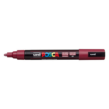 POSCA Marker 1.8-2.5mm PC5M RED WIN bordeaux, Rundspitze