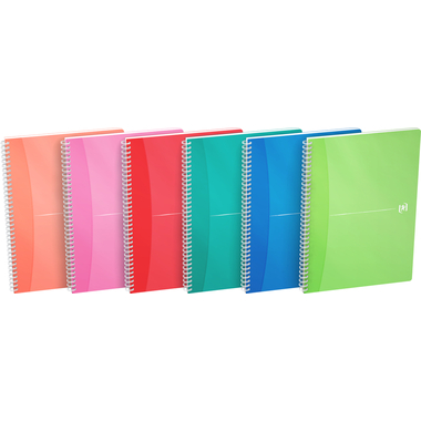 OXFORD Spiralheft MyColours A4 100101864 ass., kariert, 5mm 90 Blatt