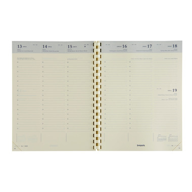 BREPOLS Agenda Timing Maverick 2026 MAV-AB-803 1S/2P nero 17.1x22cm