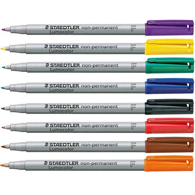 STAEDTLER Lumocolor non-perm. F 316 WP8 8 Farben ass.