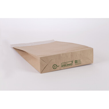 FLEXIPAK Faltbeutel Graspapier 2FVMF001203 260x70x410mm 300 Stück