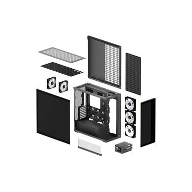 Arctic Cooling Boîtier d’ordinateur Xtender Black Mirror