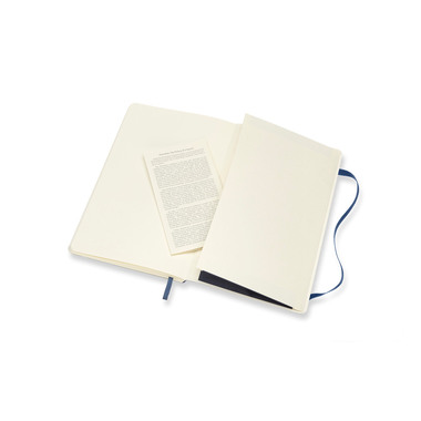 MOLESKINE Notizbuch L/A5 854757 Blanko,Soft Cover,Saphir