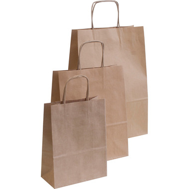 NEUTRAL Tragtaschen Allegra natur SDS22-AVN Kraft,110g, 22x10x27cm 25 Stk.