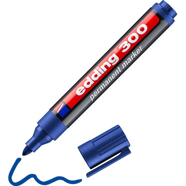 EDDING Permanent Marker 300 1,5-3mm 300-3 blu