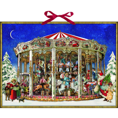 COPPENRATH Wand Adventskalender 70300 Weihnachtskarussell 52x38cm
