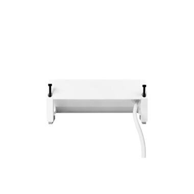 STEFFEN Table Power Strip ALU DESK 2x T13, USB-A+C, White