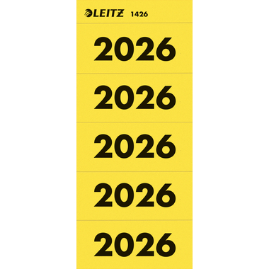 LEITZ Etichette anno 2026 1425-00-25 giallo 100 pezzi