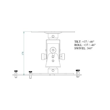 Euromet Ceiling Mount ARAKNO Maxi White