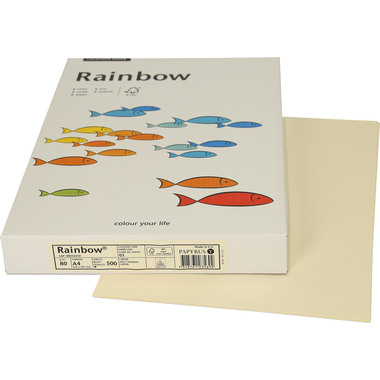 RAINBOW Papier hellchamois/03 A4 88042250 FSC, 80g 500 Blatt