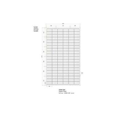 autosolar Panneau solaire EFTE, flexible, IP65, 375 W