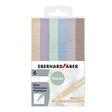 EBERHARD FABER Textmarker Slim 551505 natural shades 6 pezzi