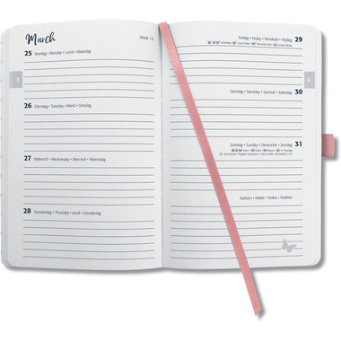 JOLIE Agenda Feel 2026 J6404 1S/2P soft pink ML A6