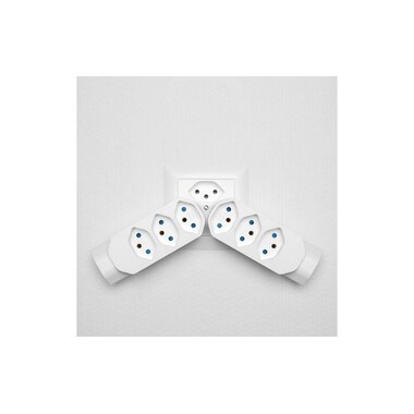 STEFFEN Manta Mehrfachadapter 4xT13 (1x unten) drehbar 4