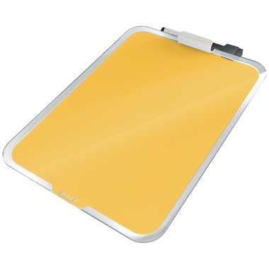 LEITZ Glass Noteboard Cosy 3947-00-19 giallo 33x25x7.5cm