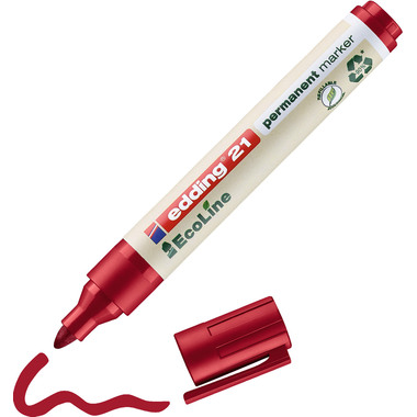 EDDING Permanent Marker 21 1.5-3mm 21-2 rot